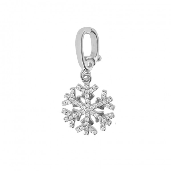 18K Gold Plated Mini Snowflake Charms 12 Pcs